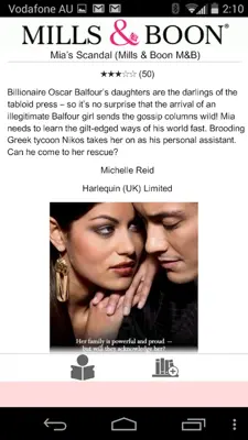 Mills and Boon android App screenshot 1